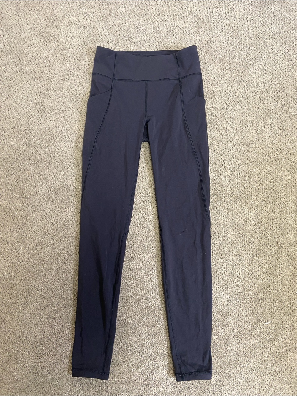 lululemon athletica Black Performance Leggings with Logo